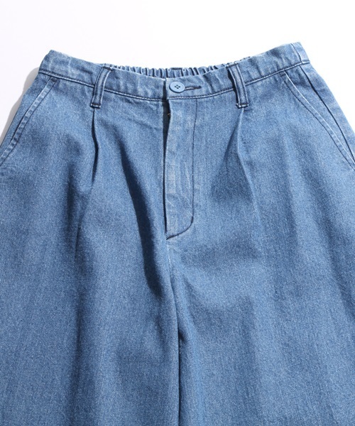 WEGO(ウィゴー)の「WEGO/タックワイドパンツ(その他パンツ・レディース・カーキ/ベージュ/ダークインディゴブルー・FREE)」の6枚目の写真