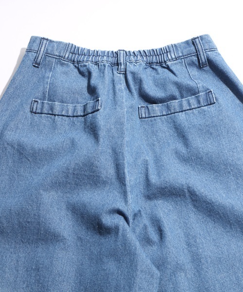 WEGO(ウィゴー)の「WEGO/タックワイドパンツ(その他パンツ・レディース・カーキ/ベージュ/ダークインディゴブルー・FREE)」の7枚目の写真