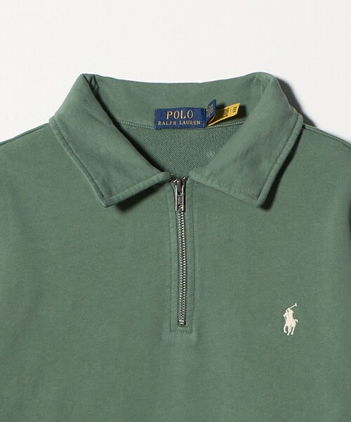 POLO RALPH LAUREN(ポロ ラルフ ローレン)の「【販路限定モデル】<POLO RALPH LAUREN>ハーフ ジップ スウェット(スウェット・メンズ・ケリーグリーン/ネイビー/ライトピンク・L)」の5枚目の写真