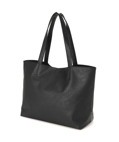 L.H.P(エルエイチピー)の「Basic NeoLeather ToteBag/ベーシックネオレザートートバッグ(トートバッグ・メンズ・ブラック/ダークブラウン/ネイビー/グレー/レッド/ブルー/ライトブラウン・FREE)」の8枚目の写真