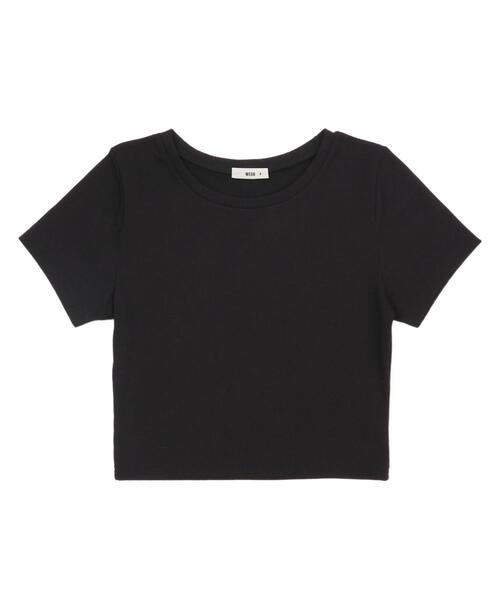 WEGO(ウィゴー)の「WEGO/コンパクトリブT(Tシャツ/カットソー・レディース・ブラック/オフホワイト/レッド・MEDIUM/SMALL)」の16枚目の写真