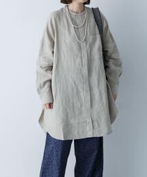 リネンチュニックシャツ
