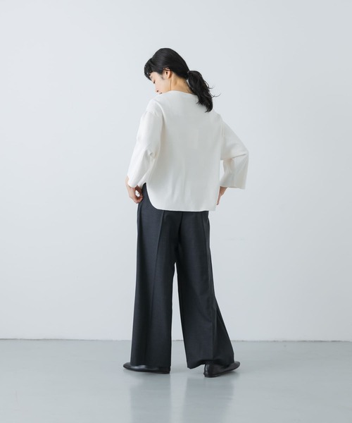 かぐれ(カグレ)の「サマーウール2タックイージーパンツ(その他パンツ・レディース・チャコールグレー/ライトグレー・FREE)」の18枚目の写真