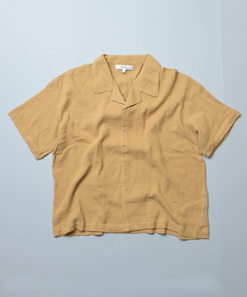 MARKEY'S(マーキーズ)の「Wガーゼオープンカラーワイドシャツ/おとな(シャツ/ブラウス・レディース・ベージュ/ブラック/ピンク・160cm)」の3枚目の写真