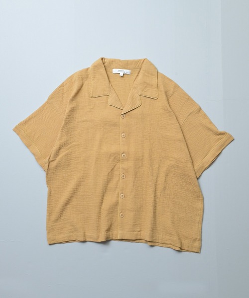 MARKEY'S(マーキーズ)の「Wガーゼオープンカラーワイドシャツ/おとな(シャツ/ブラウス・レディース・ベージュ/ブラック/ピンク・160cm)」の9枚目の写真