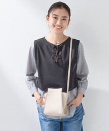 INDIVI | 【合皮】スタッズ風メタルポシェットバッグ(ショルダーバッグ)