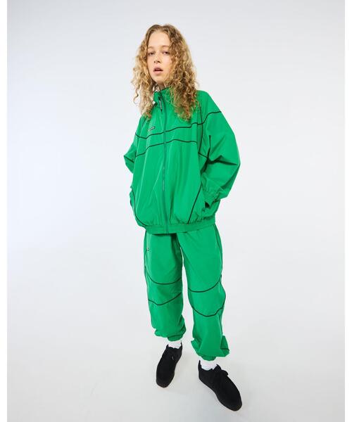 LOTTO(ロット)の「LOTTO LINE NYLON BLOUSON(ブルゾン・メンズ・グレー/ブラック/グリーン・MEDIUM/LARGE/X-LARGE/XX-LARGE)」の1枚目の写真