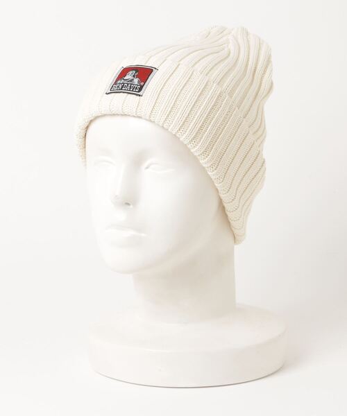 BEN DAVIS(ベンデイビス)の「BEN DAVIS/ベンデイビス Cotton Knit Cap/コットン ニットキャップ(ニットキャップ/ビーニー・メンズ・ネイビー/ベージュ/イエロー/ブラック/ブラック系その他/グレー/ダークグリーン/チャコールグレー/オフホワイト・FREE)」の2枚目の写真