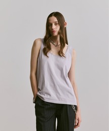 soerte | sleeveless cut and sewn (plain)/ノースリーブカットソー（プレーン）(タンクトップ)