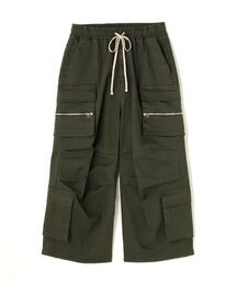 DANKE SCHON | 【WEB&DEPOT限定】DankeSchon/ダンケシェーン/STRETCH TWILL ZIP W-POCKET WIDE PANTS(カーゴパンツ)