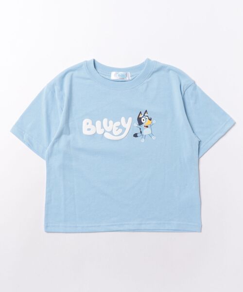 BLUEY(ブルーイ)の「ブルーイ 半袖Tシャツ(Tシャツ/カットソー・キッズ・ベージュ/サックスブルー・100cm/110cm/120cm/90cm)」の2枚目の写真