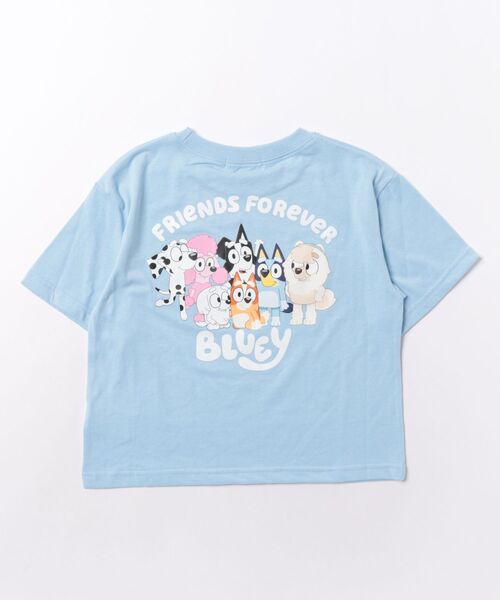BLUEY(ブルーイ)の「ブルーイ 半袖Tシャツ(Tシャツ/カットソー・キッズ・ベージュ/サックスブルー・100cm/110cm/120cm/90cm)」の3枚目の写真