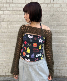 【P.A.M/パム】 COCO HALTER NECK TOP 4584- AOP