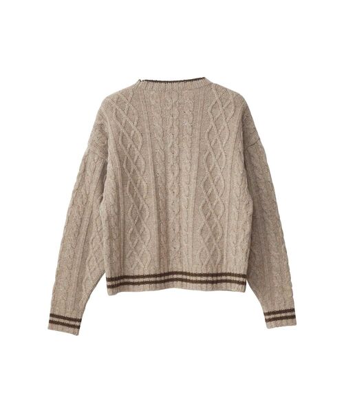 HYSTERIC GLAMOUR(ヒステリックグラマー)の「VIXEN GIRLジャカード セーター(ニット/セーター・レディース・ブラック/レッド/ベージュ・FREE)」の4枚目の写真