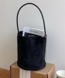 HEILIS | 【新色追加】ワンハンドルスエードバケツバッグ / 春 フェイクスウェード ミニバッグ バケツバッグ バケツ型バッグ ブラック レッド ベージュ ブラウン(ハンドバッグ)