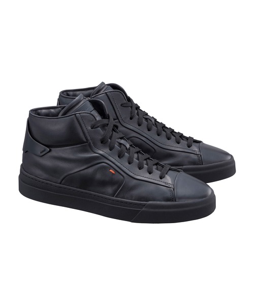 Santoni(サントーニ)の「サントーニ メンズ/ハイカットスニーカー(スニーカー・メンズ・ブラック・50/55/60/65/70/75/80/85)」の1枚目の写真