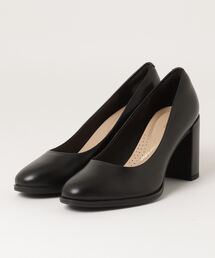 Clarks | Freva85 Court / フレーバ85コート（ブラックレザー）(パンプス)