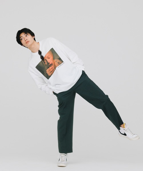ADAM ET ROPE'(アダムエロペ)の「イージー ストレート アンクルパンツ / 速乾 /冷感 / イージーケア / ユニセックス(スラックス・メンズ・ダークグリーン/ブルー系その他4/オフホワイト/ブラウン・S/M/L)」の22枚目の写真