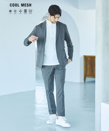 ABAHOUSE GRAY | 【上下2点セット/セットアップ対応】接触冷感 セットアップ/スーツ / ジャケット & スラックス(セットアップ)