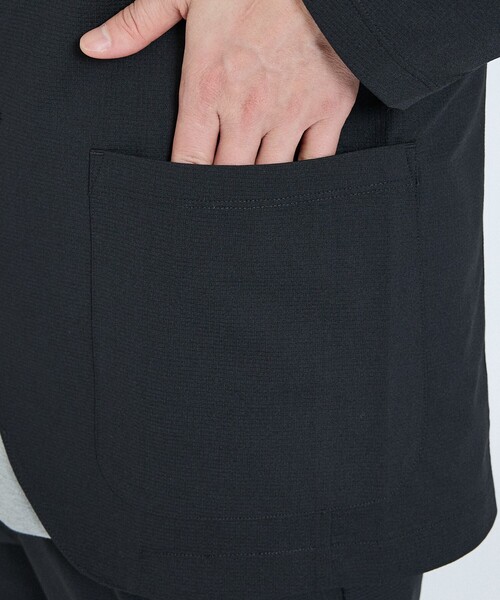 ABAHOUSE GRAY(アバハウスグレイ)の「【SMART CLOSET/上下2点セット】接触冷感 カットメッシュ セットアップ/スーツ ジャケット&スラックス(セットアップ・メンズ・グレー/ブラック/ライトグレー/ネイビー/モカ/ダークブラウン・50/46/48/44)」の13枚目の写真