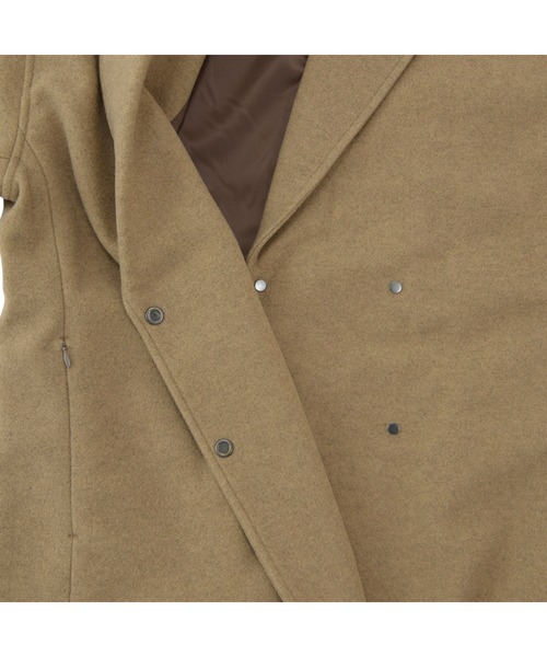 NEW BALANCE(ニューバランス)の「MET24 Double Chest Oversized Coat(トレンチコート・レディース・ライトブラウン/ブラック・MEDIUM/SMALL/LARGE)」の5枚目の写真