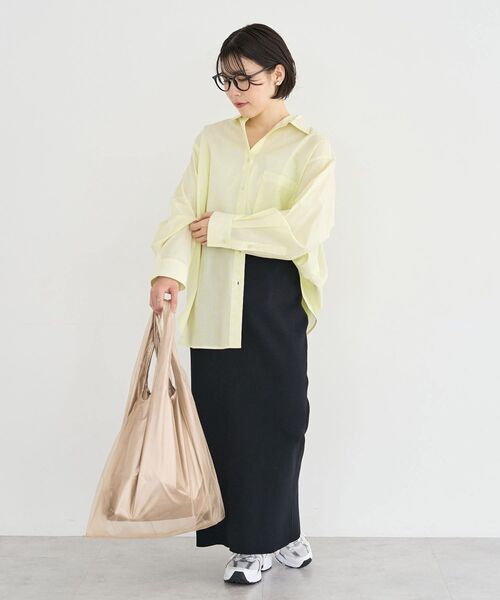 Green Parks(グリーンパークス)の「チュールレイヤードポケッタブルバッグ(ショルダーバッグ・レディース・グレー/ターコイズブルー/ベージュ/ピンク・FREE)」の10枚目の写真