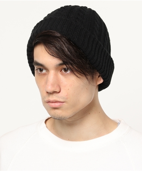 WEGO(ウィゴー)の「WEGO/ケーブルニットキャップ(ニットキャップ/ビーニー・メンズ・ブラック/ホワイト/レッド/ネイビー/杢グレー・FREE)」の11枚目の写真