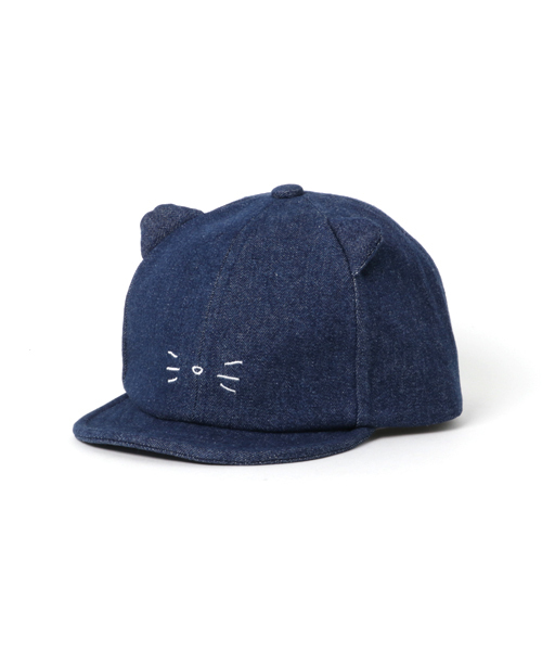 GRIN BUDDY(グリンバディ)の「【GRIN BUDDY(グリンバディ)】キッズ キャット耳付きキャップ/Cat Ear Cap(キャップ・キッズ・ピンク/ホワイト/ブラック/ダークインディゴブルー/ベージュ/オレンジ・52㎝/54㎝)」の9枚目の写真