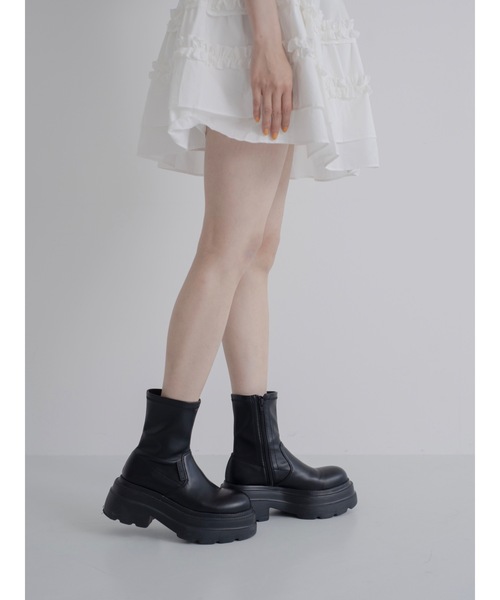 【美脚/激盛れブーツ】jm stretch middle bootsの9枚目の写真