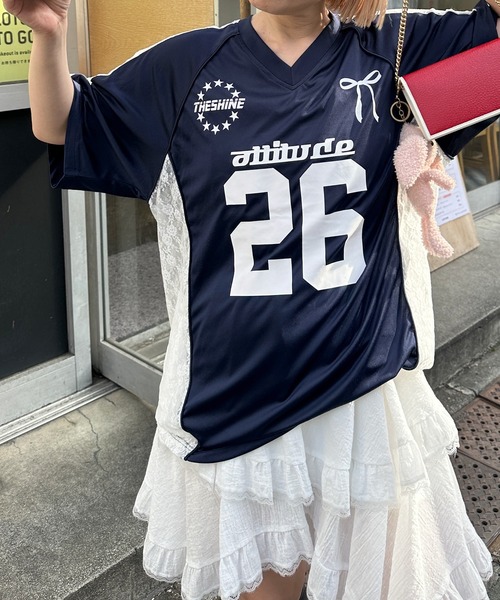 【Alley】レース切り替えユニフォームTEEの12枚目の写真