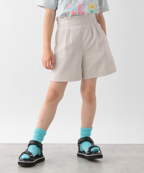 GLOBAL WORK(グローバルワーク)の「キッズ/さらさら快適キュロット/273288(その他パンツ・キッズ・チャコールグレー/カーキ/ライトピンク/アイボリー/グリーン系その他6/オレンジ・110cm/100cm/120cm/130cm/160cm/150cm/140cm)」の2枚目の写真