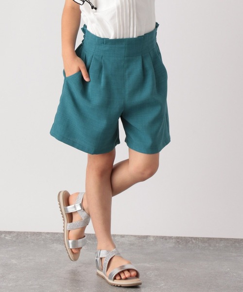 GLOBAL WORK(グローバルワーク)の「キッズ/さらさら快適キュロット/273288(その他パンツ・キッズ・チャコールグレー/カーキ/ライトピンク/アイボリー/グリーン系その他6/オレンジ・110cm/100cm/120cm/130cm/160cm/150cm/140cm)」の4枚目の写真