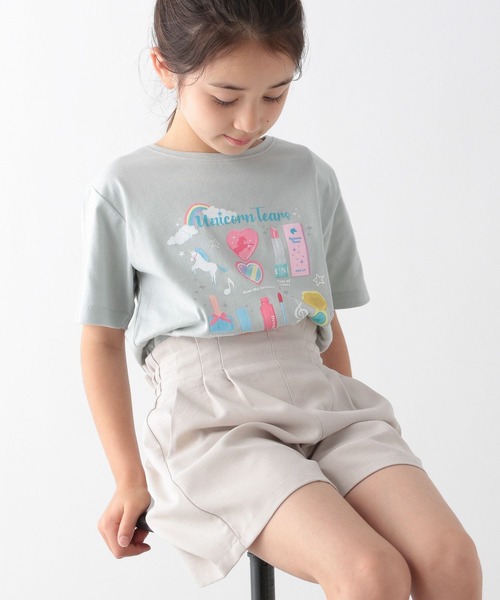 GLOBAL WORK(グローバルワーク)の「キッズ/さらさら快適キュロット/273288(その他パンツ・キッズ・チャコールグレー/カーキ/ライトピンク/アイボリー/グリーン系その他6/オレンジ・110cm/100cm/120cm/130cm/160cm/150cm/140cm)」の16枚目の写真