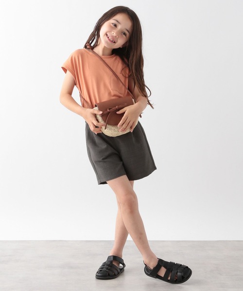 GLOBAL WORK(グローバルワーク)の「キッズ/さらさら快適キュロット/273288(その他パンツ・キッズ・チャコールグレー/カーキ/ライトピンク/アイボリー/グリーン系その他6/オレンジ・110cm/100cm/120cm/130cm/160cm/150cm/140cm)」の13枚目の写真