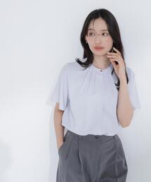 NATURAL BEAUTY BASIC | ◇フロントタックフレアスリーブブラウス(シャツ/ブラウス)