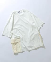 ITEMS URBANRESEARCH | サイドポケットキリカエクルーネックTシャツ(Tシャツ/カットソー)