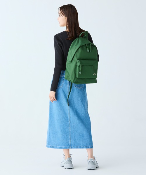 LACOSTE(ラコステ)の「UVカット クールマックスリブニットカーディガン(カーディガン/ボレロ・レディース・グリーン/ホワイト/ブラック/スカイブルー/ライトグレー・40/36/38/34)」の13枚目の写真