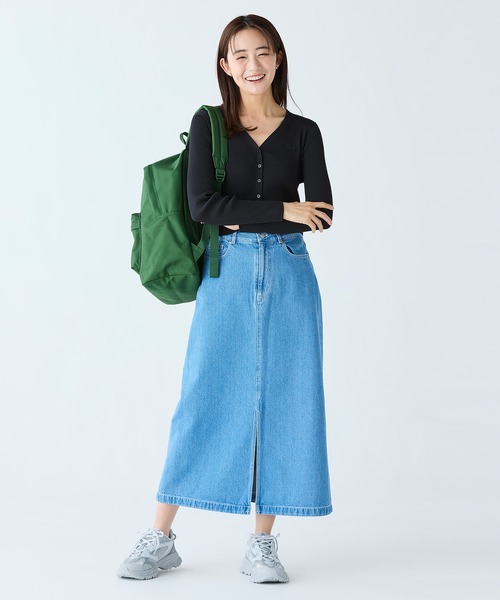 LACOSTE(ラコステ)の「UVカット クールマックスリブニットカーディガン(カーディガン/ボレロ・レディース・グリーン/ホワイト/ブラック/スカイブルー/ライトグレー・40/36/38/34)」の14枚目の写真