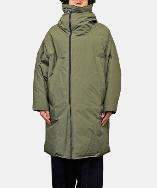 my beautiful landlet(マイビューティフルランドレット)の「【my beautiful landlet】 diver cross long down coat(ダウンジャケット/コート・メンズ・ブラック/ベージュ/カーキ・1/2/0)」の3枚目の写真