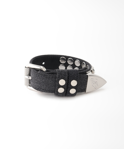 【MASU / エムエーエスユー】 DENIM STUDS BRACELETの2枚目の写真