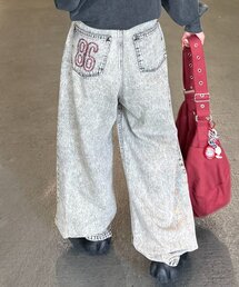 CIAOPANIC TYPY | 【2WAYシルエット調節可能】【UNISEX】オーバーダイウエストタックデザインデニム(デニムパンツ)
