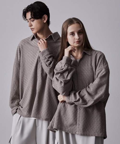 【CLEL】Balloon Sleeves Loose Lace Shirt/バルーン袖 ルーズ レースシャツの5枚目の写真