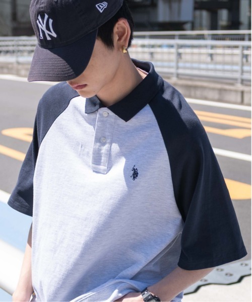 U.S. POLO ASSN.(ユーエスポロアッスン)の「∴WEGO/U.S. POLO ASSN.別注スウェットTシャツ(ポロシャツ・メンズ・グレー系その他/ブラック/ベージュ系その他/アッシュグレー・MEDIUM/LARGE)」の1枚目の写真