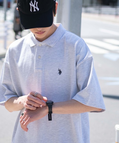 U.S. POLO ASSN.(ユーエスポロアッスン)の「∴WEGO/U.S. POLO ASSN.別注スウェットTシャツ(ポロシャツ・メンズ・グレー系その他/ブラック/ベージュ系その他/アッシュグレー・MEDIUM/LARGE)」の3枚目の写真