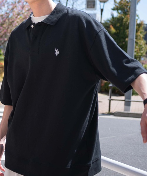 U.S. POLO ASSN.(ユーエスポロアッスン)の「∴WEGO/U.S. POLO ASSN.別注スウェットTシャツ(ポロシャツ・メンズ・グレー系その他/ブラック/ベージュ系その他/アッシュグレー・MEDIUM/LARGE)」の2枚目の写真
