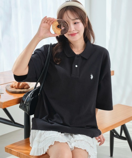 U.S. POLO ASSN.(ユーエスポロアッスン)の「∴WEGO/U.S. POLO ASSN.別注スウェットTシャツ(ポロシャツ・メンズ・グレー系その他/ブラック/ベージュ系その他/アッシュグレー・MEDIUM/LARGE)」の6枚目の写真