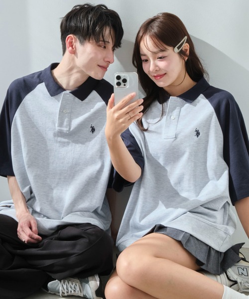 U.S. POLO ASSN.(ユーエスポロアッスン)の「∴WEGO/U.S. POLO ASSN.別注スウェットTシャツ(ポロシャツ・メンズ・グレー系その他/ブラック/ベージュ系その他/アッシュグレー・MEDIUM/LARGE)」の8枚目の写真