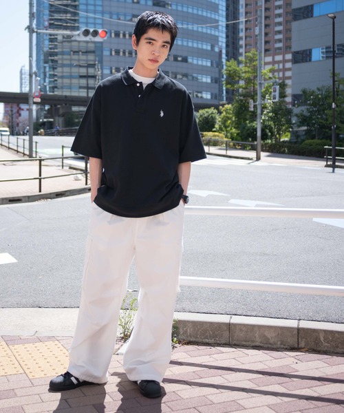 U.S. POLO ASSN.(ユーエスポロアッスン)の「∴WEGO/U.S. POLO ASSN.別注スウェットTシャツ(ポロシャツ・メンズ・グレー系その他/ブラック/ベージュ系その他/アッシュグレー・MEDIUM/LARGE)」の10枚目の写真