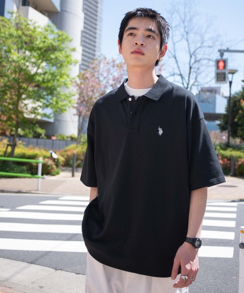 U.S. POLO ASSN.(ユーエスポロアッスン)の「∴WEGO/U.S. POLO ASSN.別注スウェットTシャツ(ポロシャツ・メンズ・グレー系その他/ブラック/ベージュ系その他/アッシュグレー・MEDIUM/LARGE)」の14枚目の写真