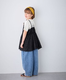 Piet | バックプリントTシャツ×フェザーフリンジキャミ セット(Tシャツ/カットソー)